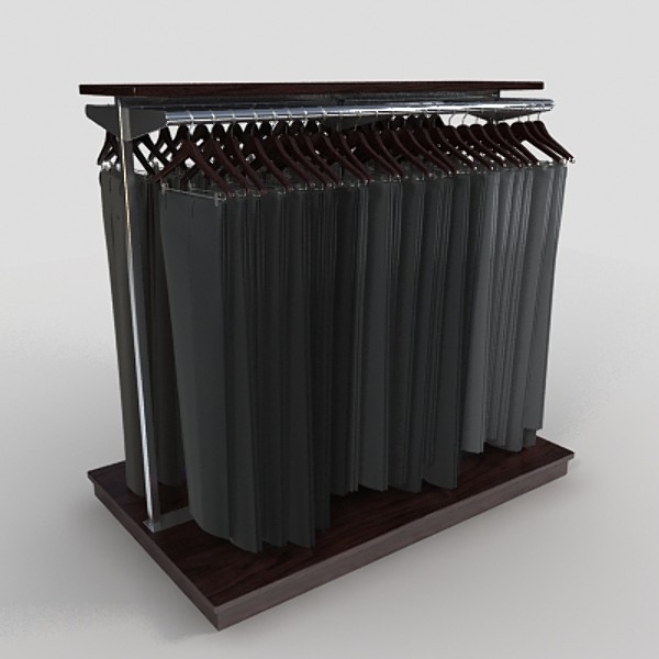 dress pant rack 3d model - dress pant rack by monkeyodoom